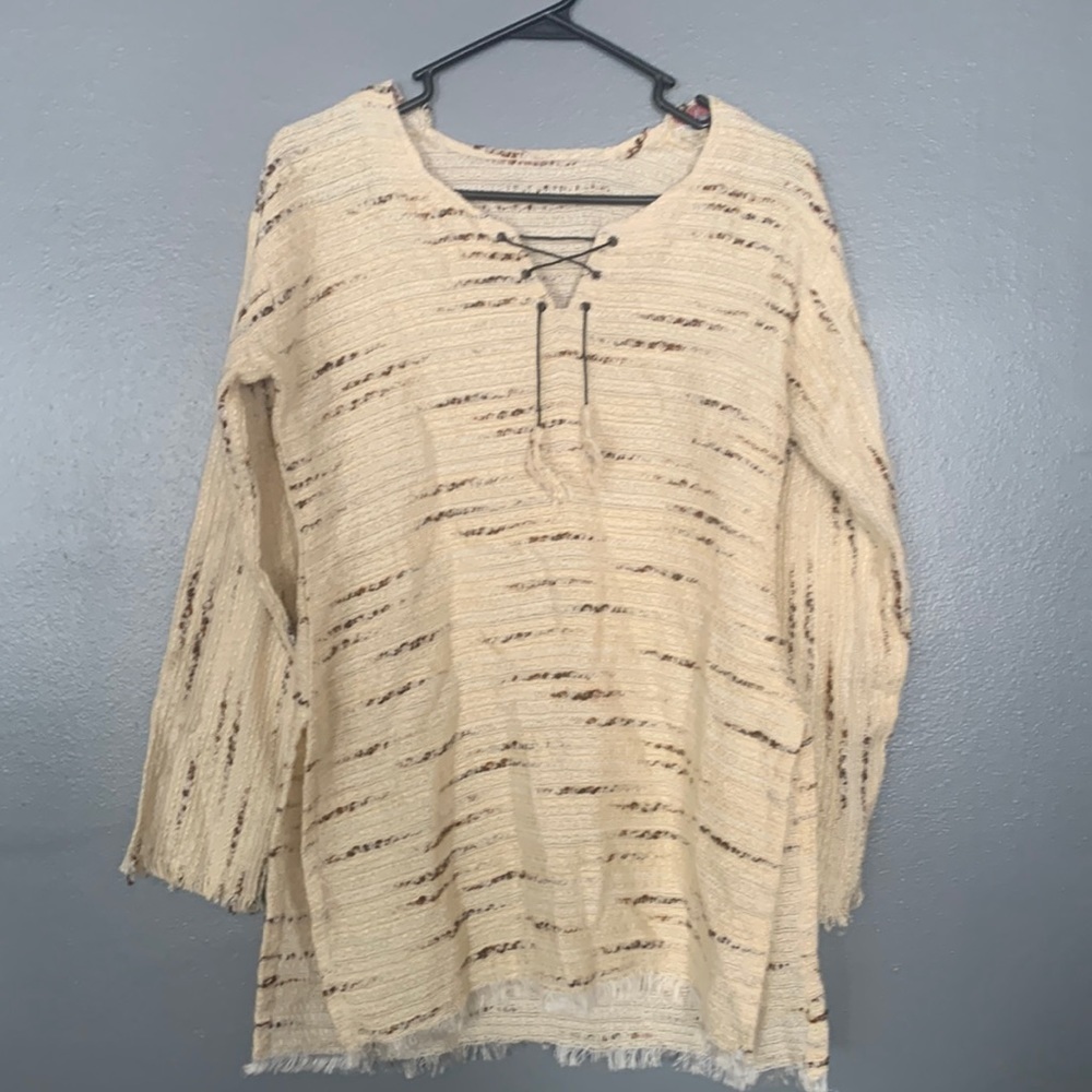Unique sweater. Brand unknown .